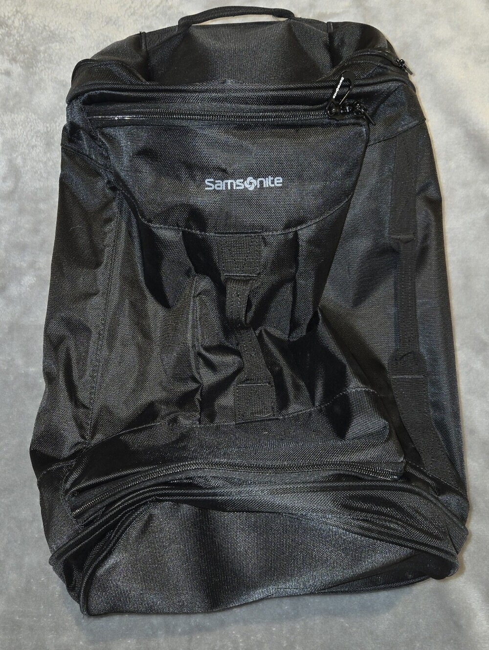 Samsonite Andante 2 Wheeled Rolling Duffel Bag All Black 22"